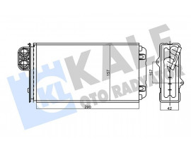 KALORİFER CITROEN XM-PEUGEOT 605 KALORİFER BORUSUZ AL/MKNK 42 MM