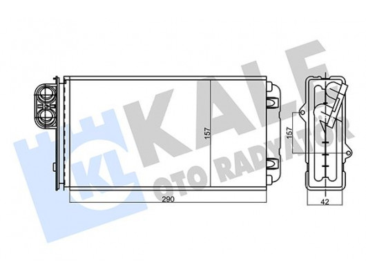 KALORİFER CITROEN XM-PEUGEOT 605 KALORİFER BORUSUZ AL/MKNK 42 MM