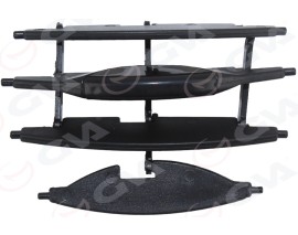 KALORİFER HAVALANDIRMA MUZULU IZGARA ÖN PERDESİ ORTASI SİYAH CORSA D