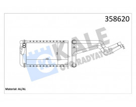 KALORİFER HONDA CIVIC VIII-CR-V III HEATER CORE