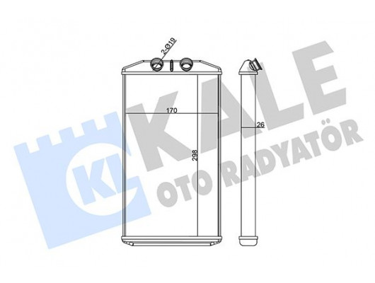 KALORİFER IVECO DAILY VI 14-16 - BORUSUZ 26MM