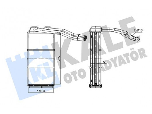 KALORIFER RADYATORU 18 K4F - 20 T2N FREELANDER I L314 98 06
