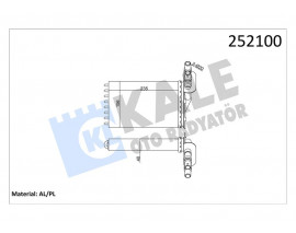 KALORİFER RADYATÖRÜ 2 SIRA AL PL CLIO II-KANGOO 98-