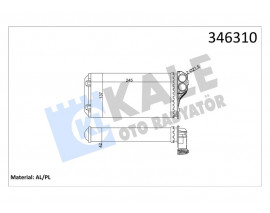 KALORİFER RADYATÖRÜ 307 00 242x135x42 / AC AL/MKNK