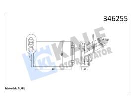 KALORİFER RADYATÖRÜ A3-TT-BORA-GOLF IV-OCTAVIA-TOLEDO II-LEON-1.61.9TDI-2.3 V5-2.8 V6- 234x156x42
