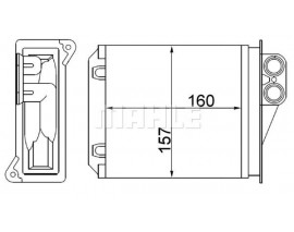 KALORIFER RADYATORU ARKA MERCEDES SPRINTER B906 06 . VW CRAFTER 30-35-50 06