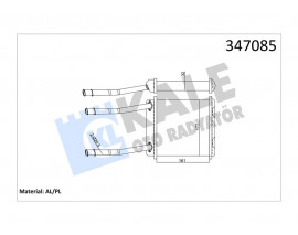 KALORİFER RADYATÖRÜ ASTRA F-CALIBRA A-VECTRA A BORULU KLİMASIZ 175x188x48