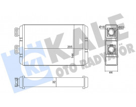KALORIFER RADYATORU BMW E46 97 05