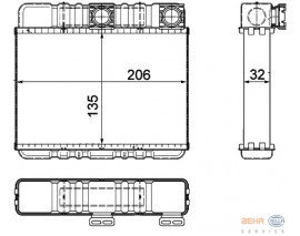 KALORIFER RADYATORU BMW E46 98 05 E83 06 11 PREMIUM LINE