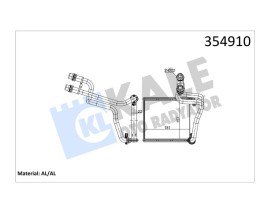 KALORİFER RADYATÖRÜ BORULU GOLF VI -JETTA IV-1.2TSI-1.4TSI-1.6-2.0TDI 181x157x22