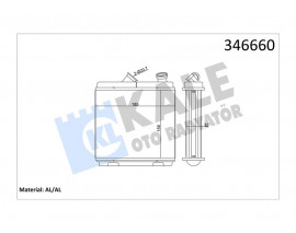 KALORİFER RADYATÖRÜ BRAZİNG ASTRA F-CALIBRA A-VECTRA A ŞAŞI 174x174x42