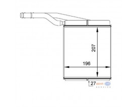 KALORİFER RADYATÖRÜ BRAZİNG FOCUS-TOURNEO CONNECT 1.6 16V-1.8 16V-1.8 TDI 2195x187x40