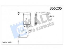 KALORİFER RADYATORU BRAZING FORD TOURNEO CUSTOM V362 12 TRANSIT V362 14