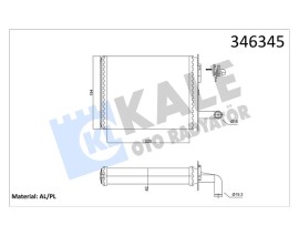 KALORİFER RADYATÖRÜ BRAZİNG PALIO MUSLUKLU 233x195x32