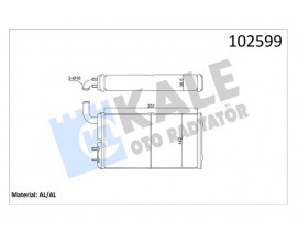 KALORİFER RADYATÖRÜ BRAZING VERSİYONU KL271100 FIAT-TOFAŞ SKD MURAT 131 ŞAHİN DOĞAN SLX 1.6 74 AT/MT BORULU-MUSLUKSUZ MEKANİK 250X140X42