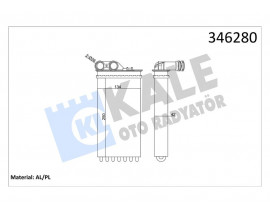 KALORİFER RADYATÖRÜ C4 04 P307 04 AC KLİMASIZ 247x134x42
