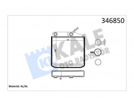 KALORİFER RADYATÖRÜ CORSA D 06 CORSA E 14 ADAM 14 MITO-DOBLO III-LINEA-FIORINO-PRATICO- GRANDE PUNTO 1.2-1.3-1.4 268700 BORUSUZ TİP