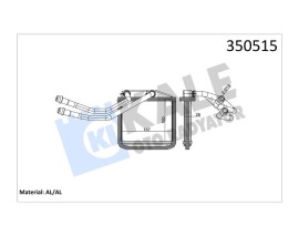 KALORİFER RADYATÖRÜ CORSA D 06 CORSA E 14 ADAM 14 MITO-DOBLO III-LINEA-FIORINO-PRATICO- GRANDE PUNTO 1.2-1.3-1.4 BORULU TİP
