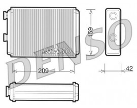 KALORİFER RADYATÖRÜ DOBLO 01 PUNTO 01 IDEA 04 AC KLİMASIZ 209x159x42