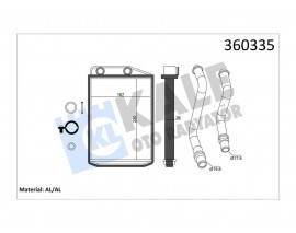 KALORİFER RADYATÖRÜ DUCATO III-BOXER III 230X163X26