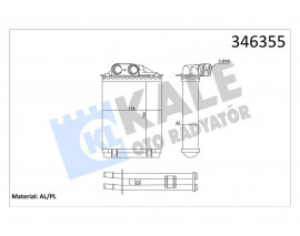 KALORIFER RADYATORU FIAT 500C FIAT 500 FIAT 500L PANDA FORD KA 1.2 1.3 1.4