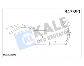 KALORIFER RADYATORU FOCUS II 03 11 FOCUS II C MAX 04 11 KUGA 08 12 MAZDA 3 06 09 MAZDA 5 05 VOLVO C30 C70 II S40 II V50 06 12