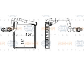 KALORİFER RADYATÖRÜ GOLF VI -JETTA IV-1.2TSI-1.4TSI-1.6-2.0TDI 181x157x22