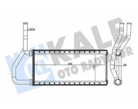 KALORİFER RADYATÖRÜ HONDA CR-V 2.0L K20 RD8 02-06 - ALEMİNYUM
