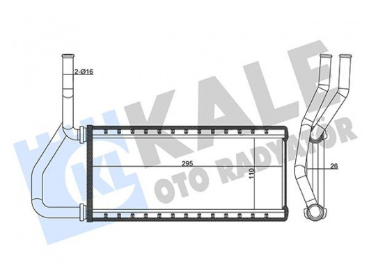 KALORİFER RADYATÖRÜ HONDA CR-V 2.0L K20 RD8 02-06 - ALEMİNYUM