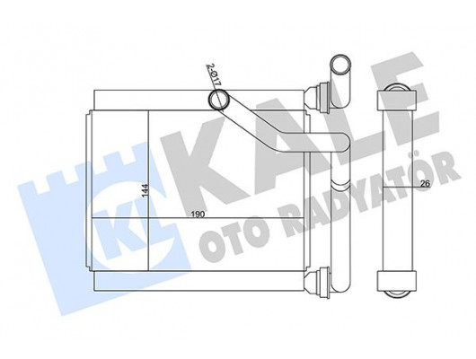 KALORİFER RADYATÖRÜ HONDA JAZZ 1.4L L13A1 GD1 02-07 - ALEMİNYUM