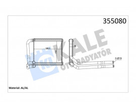 KALORİFER RADYATÖRÜ HYUNDAI ACCENT BLUE 11 120X194X26 OTO.-MEK.