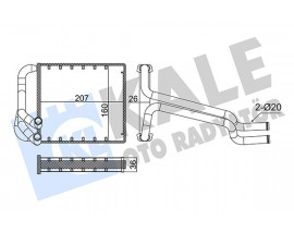 KALORİFER RADYATÖRÜ HYUNDAI ELANTRA 1.6L G4FG 11-14 - ALEMİNYUM