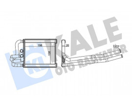 KALORİFER RADYATÖRÜ HYUNDAI i20 1.4L D4FC CRDi dizel 08-10 - ALEMİNYUM