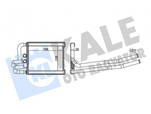 KALORİFER RADYATÖRÜ HYUNDAI i20 1.4L D4FC CRDi dizel 08-10 - ALEMİNYUM