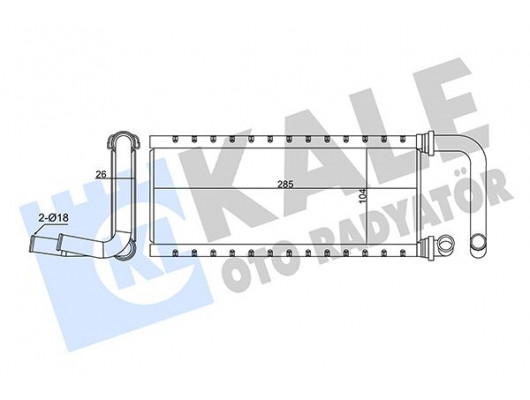 KALORİFER RADYATÖRÜ ISUZU NPR75 5.2L 4HK1 Euro4-5 04- BORULU - ALEMİNYUM