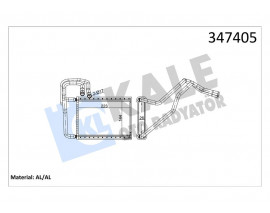 KALORİFER RADYATÖRÜ KIA CERATO 1.5L D4FA CRDİ 05-06 1.6L G4ED benzinli 04-09 2.0L D4EA dizel 04-06 - ALEMİNYUM