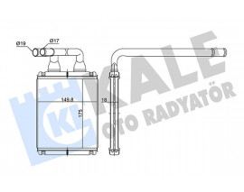 KALORİFER RADYATÖRÜ KIA PICANTO 1.0L G4HE 04-11 1.1L D3FA CRDI 05-11 - ALEMİNYUM