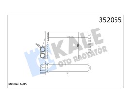 KALORİFER RADYATÖRÜ KLİMALI-KLİMASIZ P207-1.4-1.4 16V-1.6HDI-1.6 16V 06