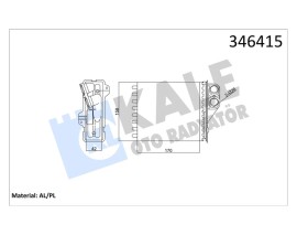 KALORİFER RADYATÖRÜ LOGAN 05 DUSTER 10 SANDERO 10 170x158