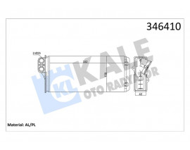 KALORİFER RADYATÖRÜ MASTER II 2.5D-2.8DTI 98-01 OPEL MOVANO 1.9DTI-2.2DTI 00