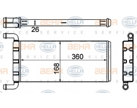 KALORIFER RADYATORU MERCEDES SPRINTER B906 . VW CRAFTER 30-35-50
