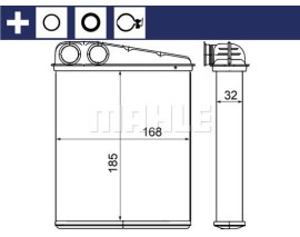 KALORIFER RADYATORU MERCEDES W169 W245 . MINI R55 R56 R60
