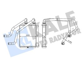 KALORİFER RADYATÖRÜ NISSAN X-TRAIL I 2.0 2.2DCI 2.0-2.2DCI 4X4 01 13 BORULU-KELEPÇELİ BRAZING AL-AL 200X163.5X32
