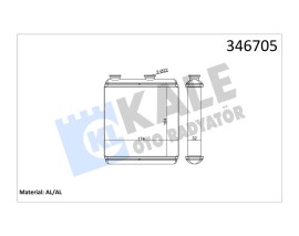 KALORİFER RADYATÖRÜ OPEL MERIVA 1.4-1.6-1.3CDTI-1.7DTI-1.7CDTI 03-10