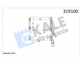 KALORİFER RADYATÖRÜ PARTNER-BERLINGO 1.9D-2.0HDI 97-08 -P306-XSARA-XANTIA-ZX 1.6-1.8-2.0-1.4HDI-1.5D 97-05 BEHER TİPİ