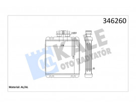 KALORİFER RADYATÖRÜ POLO-IBIZA IV-FABIA-CORDOBA-1.2 12V-1.4 16V1.6 16V-1.4TDI-1.9TDI