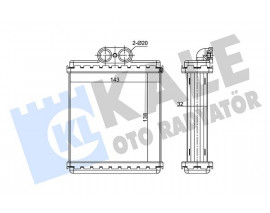 KALORİFER RADYATÖRÜ SUZUKI VITARA 1.6L SE416. 2.0L SV420. SV620 90-98 - ALEMİNYUM