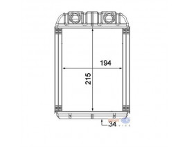 KALORİFER RADYATÖRÜ TOUAREG-Q7-CAYENNE 215x194x34 8FH351316201/8FH351315351