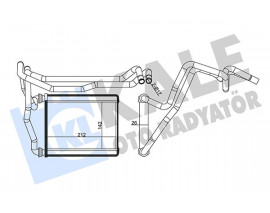 KALORİFER RADYATÖRÜ TOYOTA RAV4 2.0L 1AZ-FE ACA21 01-05 - ALEMİNYUM