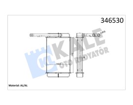 KALORIFER RADYATORU TRANSIT 2.0 2.5D 85 92 T12 T15 92 00 BRAZING